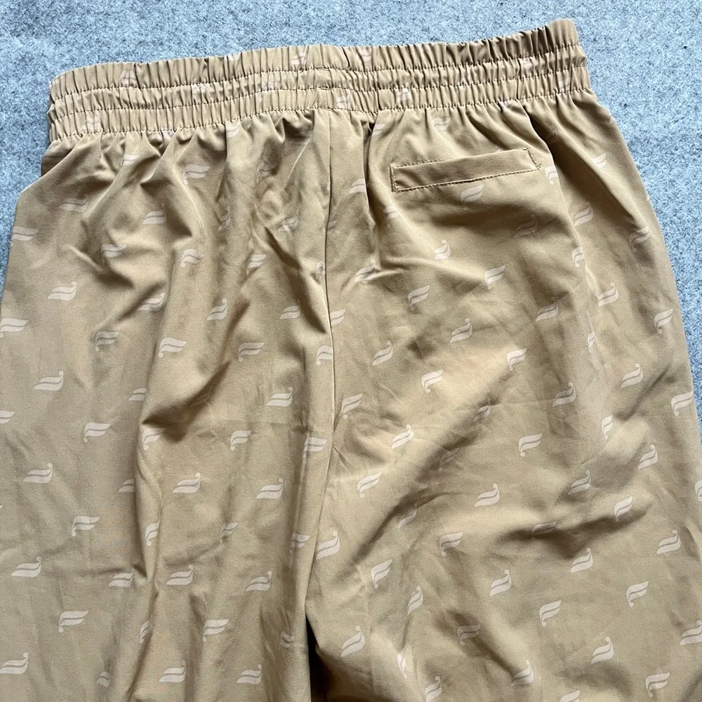 Fabletics Tan Iggy Logo Print Jogger‎ Pants Size Medium Athleisure
